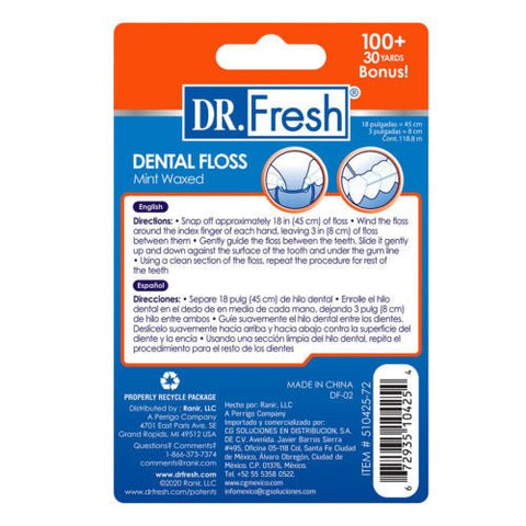 DR. FRESH DENTAL FLOSS 130YRDS - Uplift Things