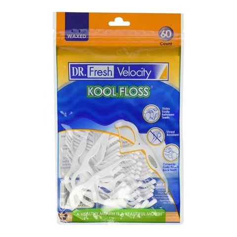 DR. FRESH KOOL FLOSS 60PCS - FLOSS + PICK - Uplift Things