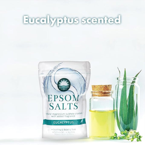 ELYSIUM EPSOM SALTS 450G - EUCALYPTUS - Uplift Things