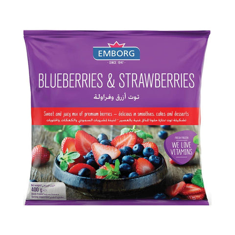 EMBORG BERRIES 400G - BLUEBERRIES & STRAWBERRIES - Kurt Supermarket