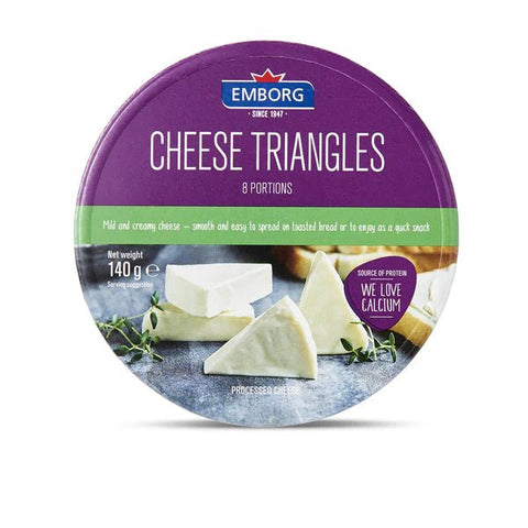 EMBORG CHEESE TRIANGLES 140G - Kurt Supermarket