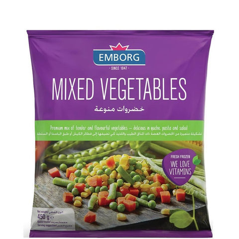 EMBORG MIXED VEGETABLE 450G - Kurt Supermarket