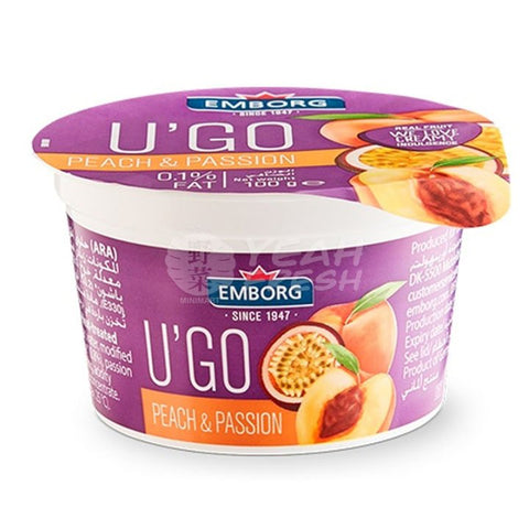 EMBORG U'GO YOGURT 100G - PEACH & PASSION - Uplift Things