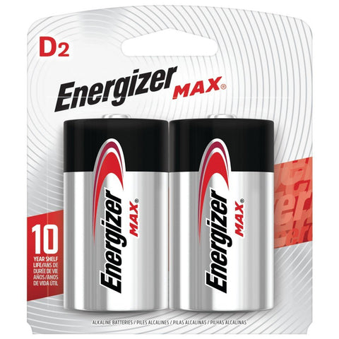 ENERGIZER MAX BATTERIES 2PCS D2 - Uplift Things