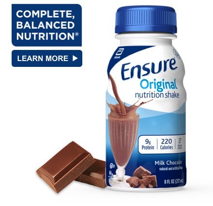 ENSURE NUTRITION SHAKE 8OZPLUS - MILK CHOCOLATE - Uplift Things