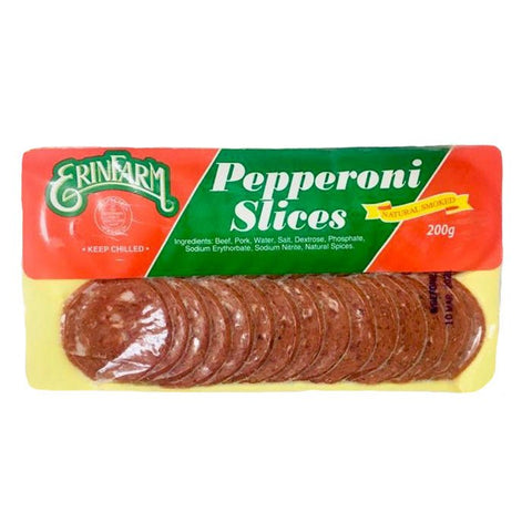 ERINFARM PEPPERONI SLICES 200G - Uplift Things