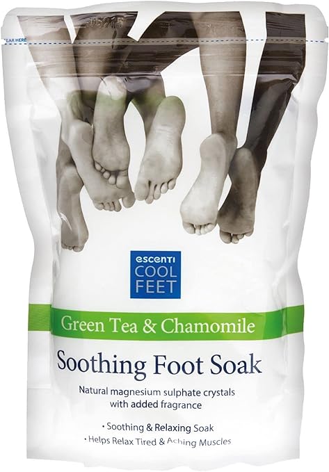 ESCENTI SOOTHING FOOT SOAK 450G - GREEN TEA & CHAMOMILE - Uplift Things