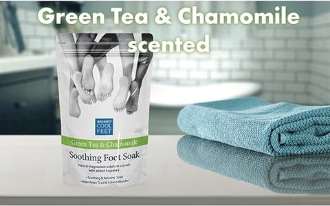 ESCENTI SOOTHING FOOT SOAK 450G - GREEN TEA & CHAMOMILE - Uplift Things