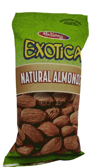 EXOTICA NATURAL ALMONDS 60G - Uplift Things