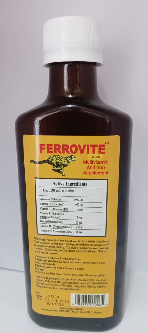 FERROVITE MULTI VITAMIN 200ML - Uplift Things