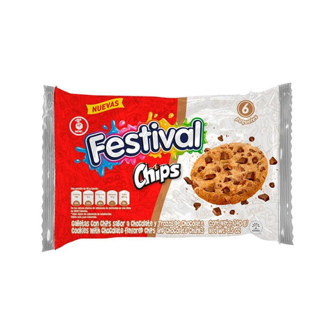 FESTIVAL CHIP COOKIE 8.5OZ - CHOCOLATE - Uplift Things