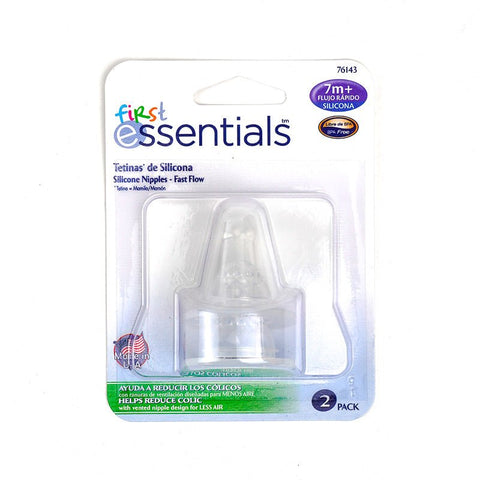 FIRST ESSENTIALS NIPPLES 2PK - FAST FLOW - Uplift Things