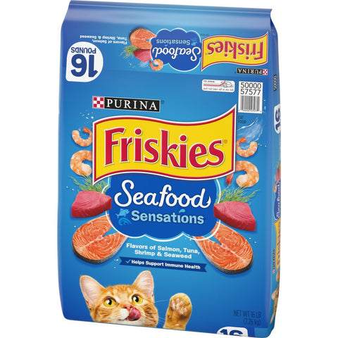 FRISKIES DRY CAT FOOD 16LB - SEAFOOD SENSATIONIS - Uplift Things