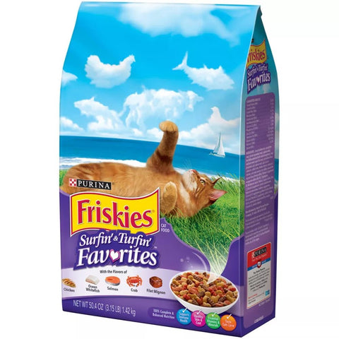 FRISKIES DRY CAT FOOD 3.15LB - SURFIN & TURFIN - Uplift Things