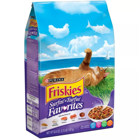 FRISKIES DRY CAT FOOD 3.15LB - SURFIN & TURFIN - Uplift Things