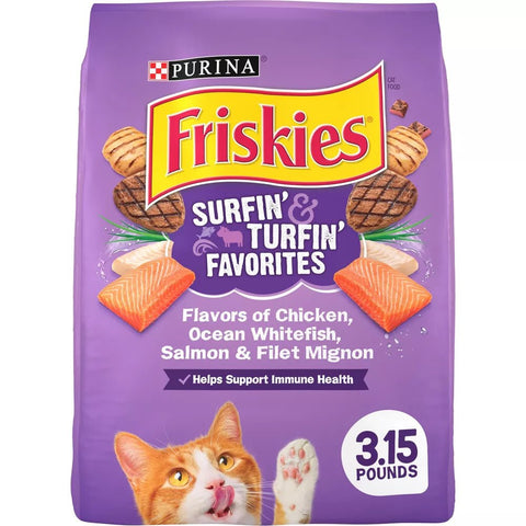 FRISKIES DRY CAT FOOD 3.15LB - SURFIN & TURFIN - Uplift Things