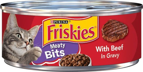 FRISKIES MEATY BITS 5.5 OZ - WITH BEEF IN GRAVY - Uplift Things