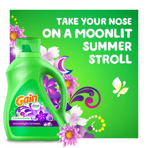 GAIN LIQUID DETERGENT 113 OZ - MOONLIGHT BREEZE - Uplift Things