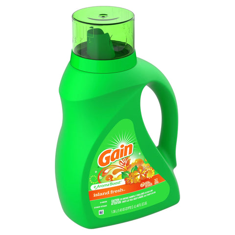 GAIN LIQUID DETERGENT 46OZ - ISLAND FRESH - Uplift Things