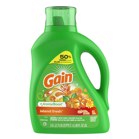 GAIN LIQUID DETERGENT 88 OZ - ISLAND FRESH - Uplift Things