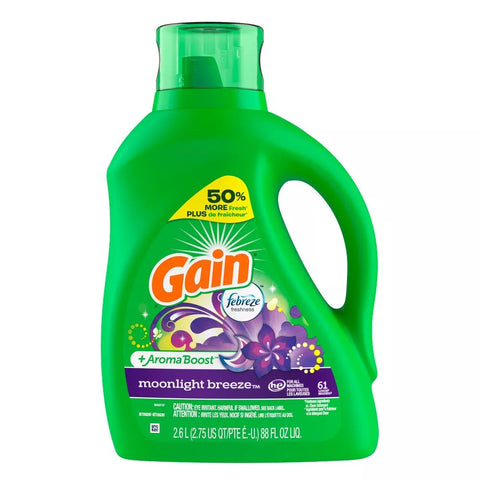 GAIN LIQUID DETERGENT 88 OZ - MOONLIGHT BREEZE - Uplift Things