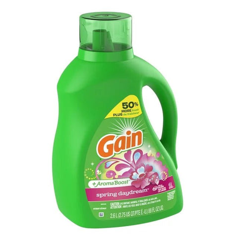 GAIN LIQUID DETERGENT 88 OZ - SPRING DAYDREAM - Uplift Things