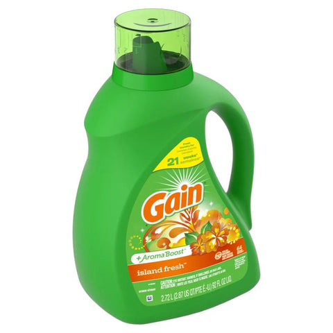 GAIN LIQUID DETERGENT 92 OZ - ISLAND FRESH - Uplift Things