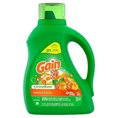 GAIN LIQUID DETERGENT 92 OZ - ISLAND FRESH - Uplift Things