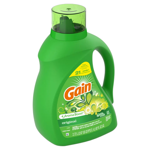 GAIN LIQUID DETERGENT 92OZ - ORIGINAL - Uplift Things