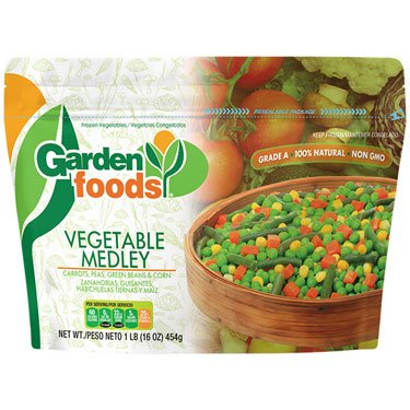 GARDEN FOODS VEGETABLE MEDLEY 1LB - Uplift Things