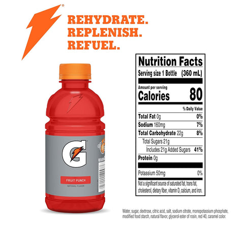 GATORADE FRUIT PUNCH 12 OZ - Uplift Things