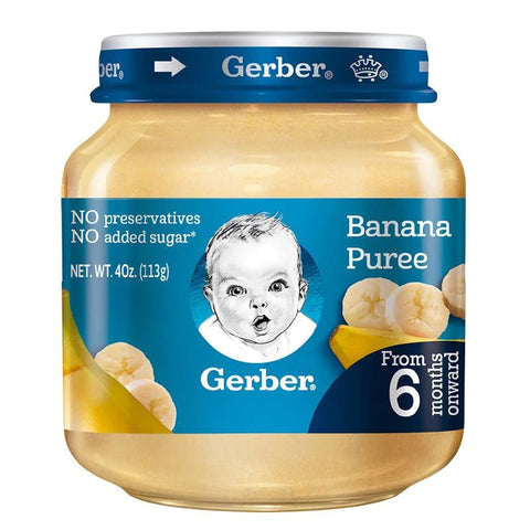 GERBER BANANA PUREE 4OZ - Uplift Things