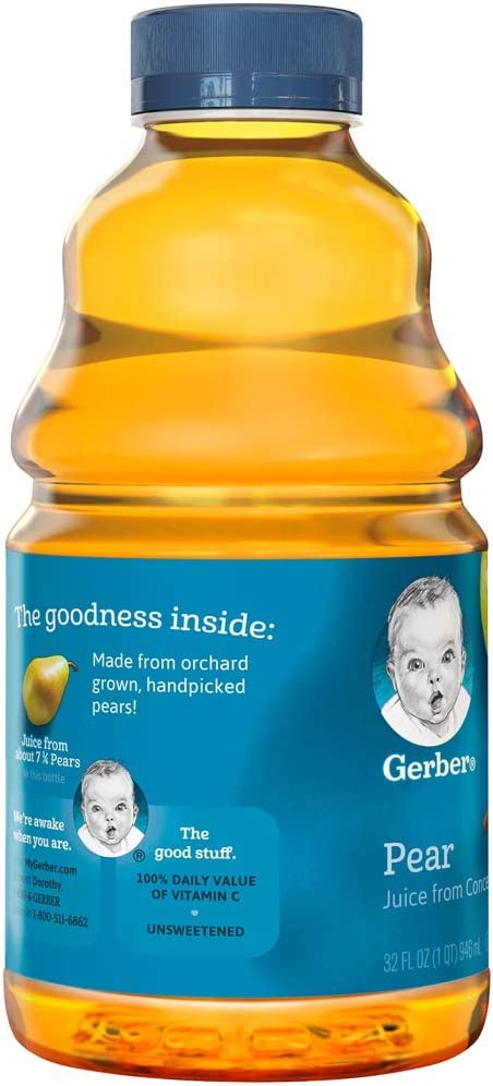 GERBER JUICE 32 OZ - PEAR - Uplift Things