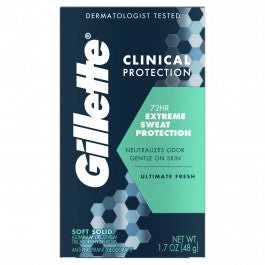 GILETTE DEODORANT 1.7 OZ - CLINICAL ULTIMATE FRESH - Uplift Things