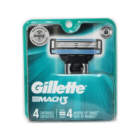 GILLETTE CARTRIDGE 4PCS MACH 3 - Uplift Things