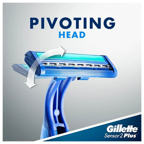 GILLETTE DISPOSABLE RAZOR 5PCS - SENSOR 2 PLUS - Uplift Things