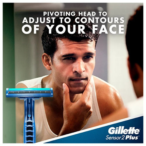 GILLETTE DISPOSABLE RAZOR 5PCS - SENSOR 2 PLUS - Uplift Things