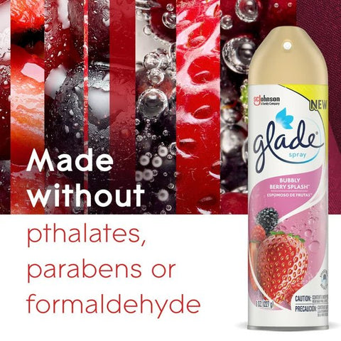 GLADE AIR FRESHNER 8OZ - BUBBLY BERRY SPLASH - Uplift Things