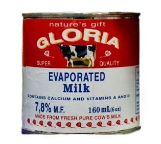 GLORIA EVAPORATED MILK 160ML - Uplift Things