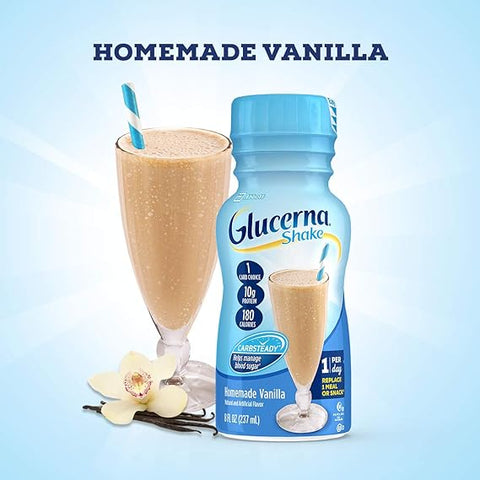 GLUCERNA SHAKE 8 OZ - HOMEMADE VANILLA - Uplift Things