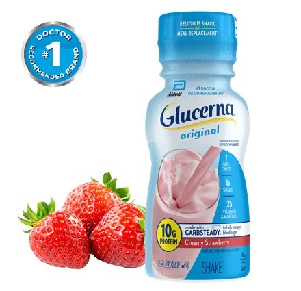 GLUCERNA STRAWBERRY 8FL - Uplift Things