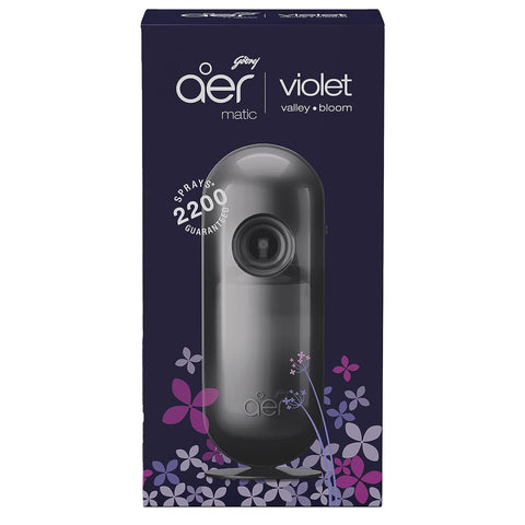 GODREJ AER MATIC KIT 225ML - VIOLET VALLEY BLOOM - Uplift Things