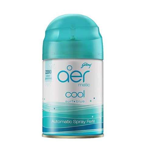 GODREJ AER MATIC REFILL 255ML - COOL SURF BLUE - Uplift Things