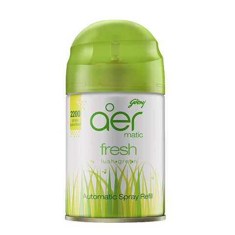 GODREJ AER MATIC REFILL 255ML - FRESH LUSH GREEN - Uplift Things