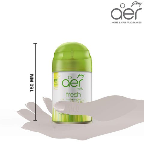 GODREJ AER MATIC REFILL 255ML - FRESH LUSH GREEN - Uplift Things