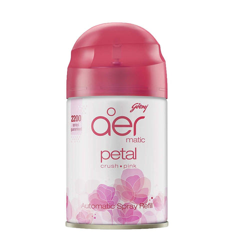 GODREJ AER MATIC REFILL 255ML - PETAL CRUSH PINK - Uplift Things