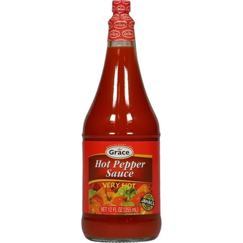 GRACE PEPPER SAUCE 12OZ - VERY HOT - Uplift Things