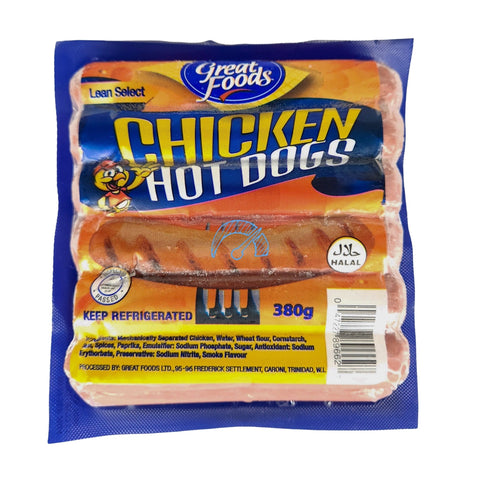 GREAT FOODS HOTDOG SAUSAGE 380G - Uplift Things