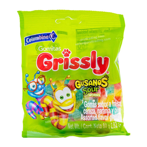 GRISSLY SOUR WORMS 2.82 OZ - Uplift Things