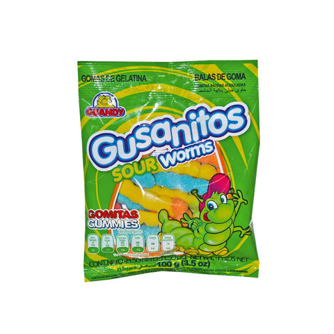 GUANDY GUMMIES 100G - SOUR WORMS - Uplift Things